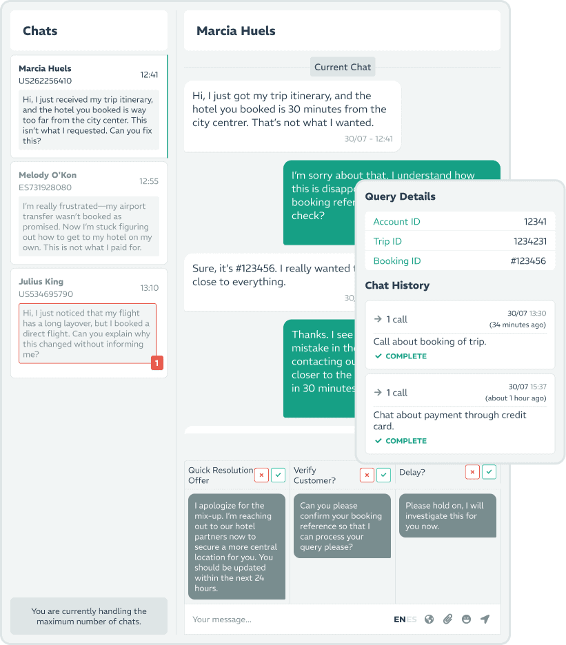 Assist - Reduce agent handling time with AI-assisted chat and email handling