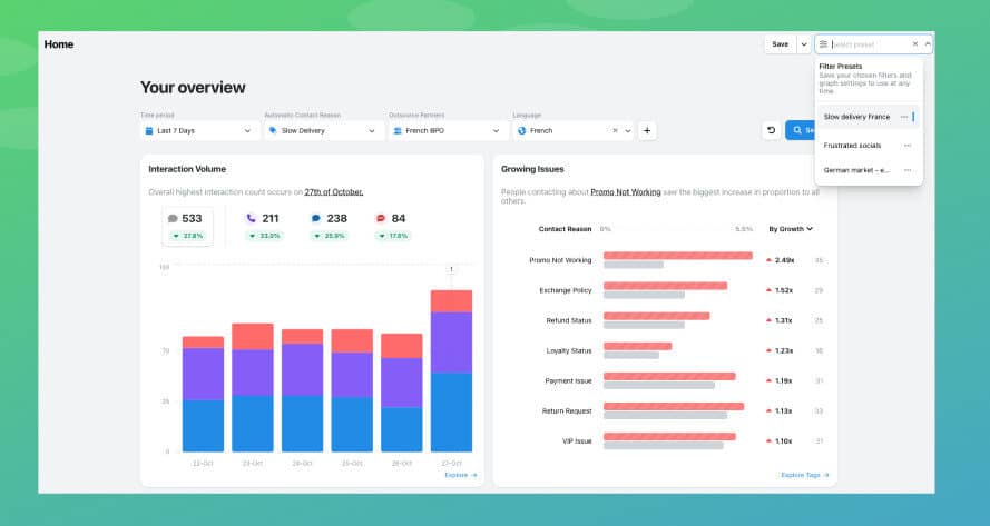 Preset applied on WatchTower Home